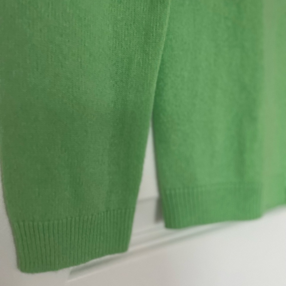 Talbots Cashmere Crewneck Sweater, light green, petite - Picture 6 of 7